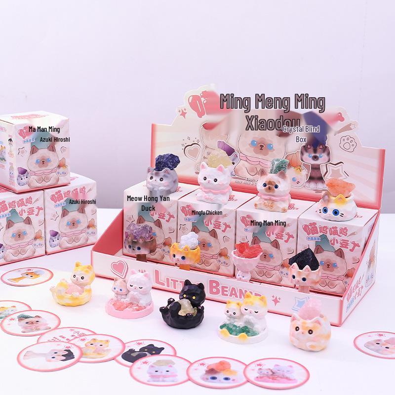 Милая Фигурка-Сюрприз 'Счастливый Кот' - Модный Настольный Орнамент