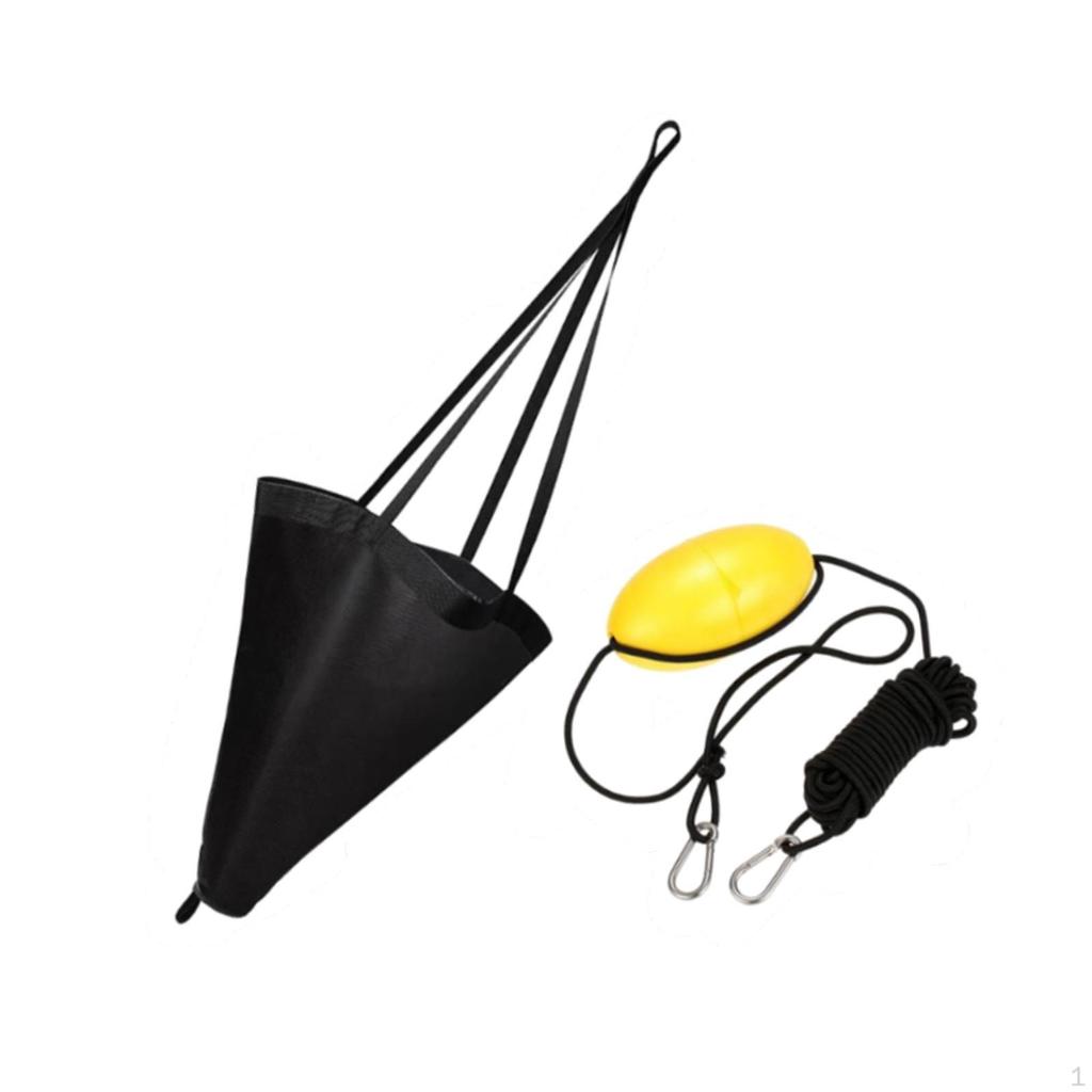 Комплект дрейфующего якоря для каноэ для рыбалки с 30-футовым буксировочным тросом и ПВХ-материалом