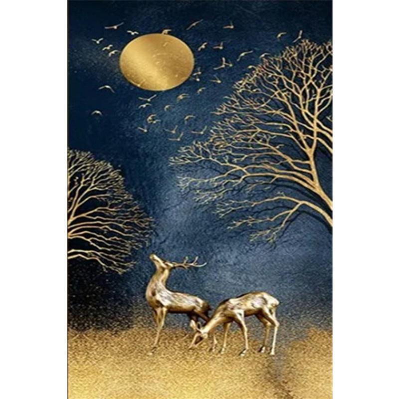 5D DIY Алмазная картина Мультфильм Эльф Олень Алмазная вышивка Набор для вышивки крестом Полный горный хрусталь Мозаика Домашний декор