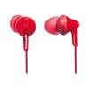 Ecouteurs Intra-auriculaires - PANASONIC - RP-HJE125E-R - Filaire - 3.5 Mm - Rouge