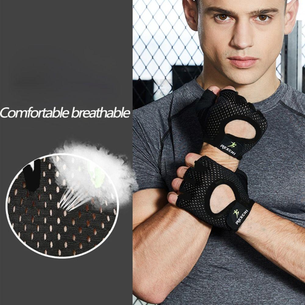 Silicone Half-Finger Gloves Sweat-Proof Gym Gloves Outdoor Yoga Gloves  Women Men