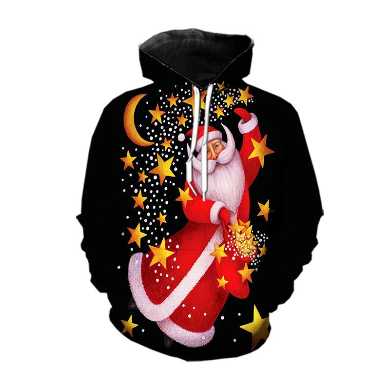 Европейская и американская популярная рождественская толстовка со снеговиком, мужская толстовка с капюшоном, весна-осень 2023 года, толстовка с капюшоном с 3D-печатью