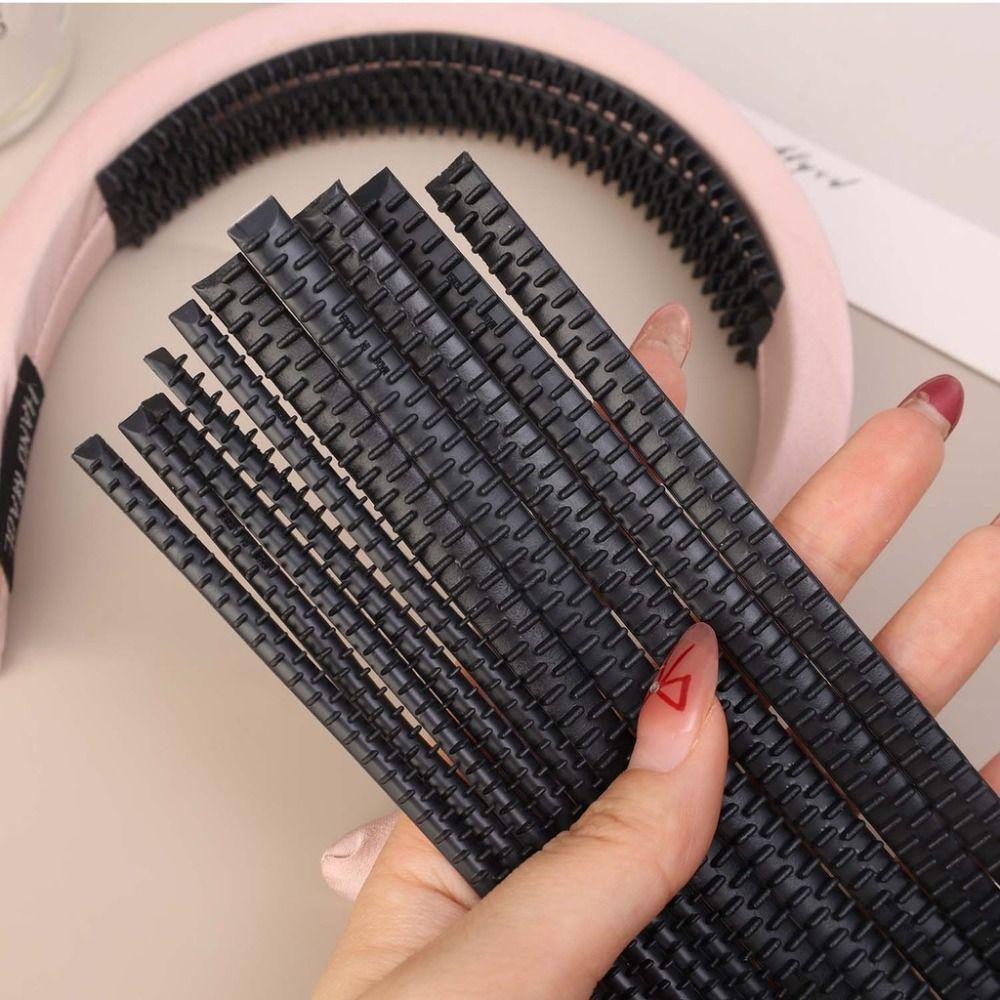 5Pcs Black Headband Anti-slip Strip Hairpin Anti Slip Teeth Hairband Manufacture Accessories