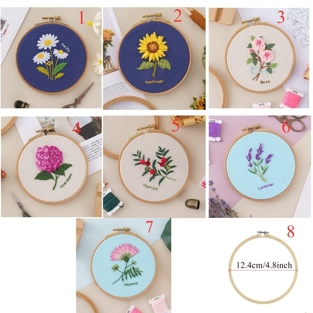 Decoration Flower Bouquet Series Beginner Needle Thread Embroidery Kit Needle Punch Cross Stitch