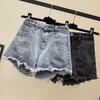 Denim Shorts Female Tide Spring and Summer New Korean Loose Show Slim Waist Ladies Denim Shorts for All Mankind Bermuda