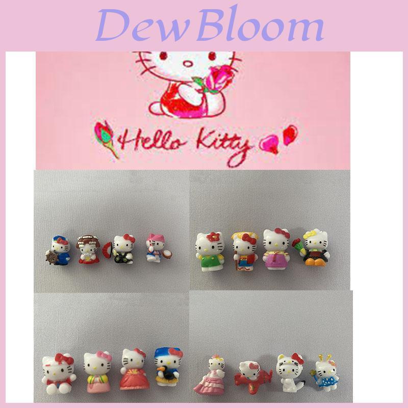 Набор из 16 милых ПВХ фигурок Hello Kitty Мультяшный кот Игрушки Мини-украшения для ландшафта Идеальный подарок для детей