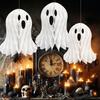 Хэллоуин Сотовый Призрачный Орнамент Многоразовые 3D Бумажные Фонарики Настенное Украшение для Хэллоуинской Вечеринки для Дома