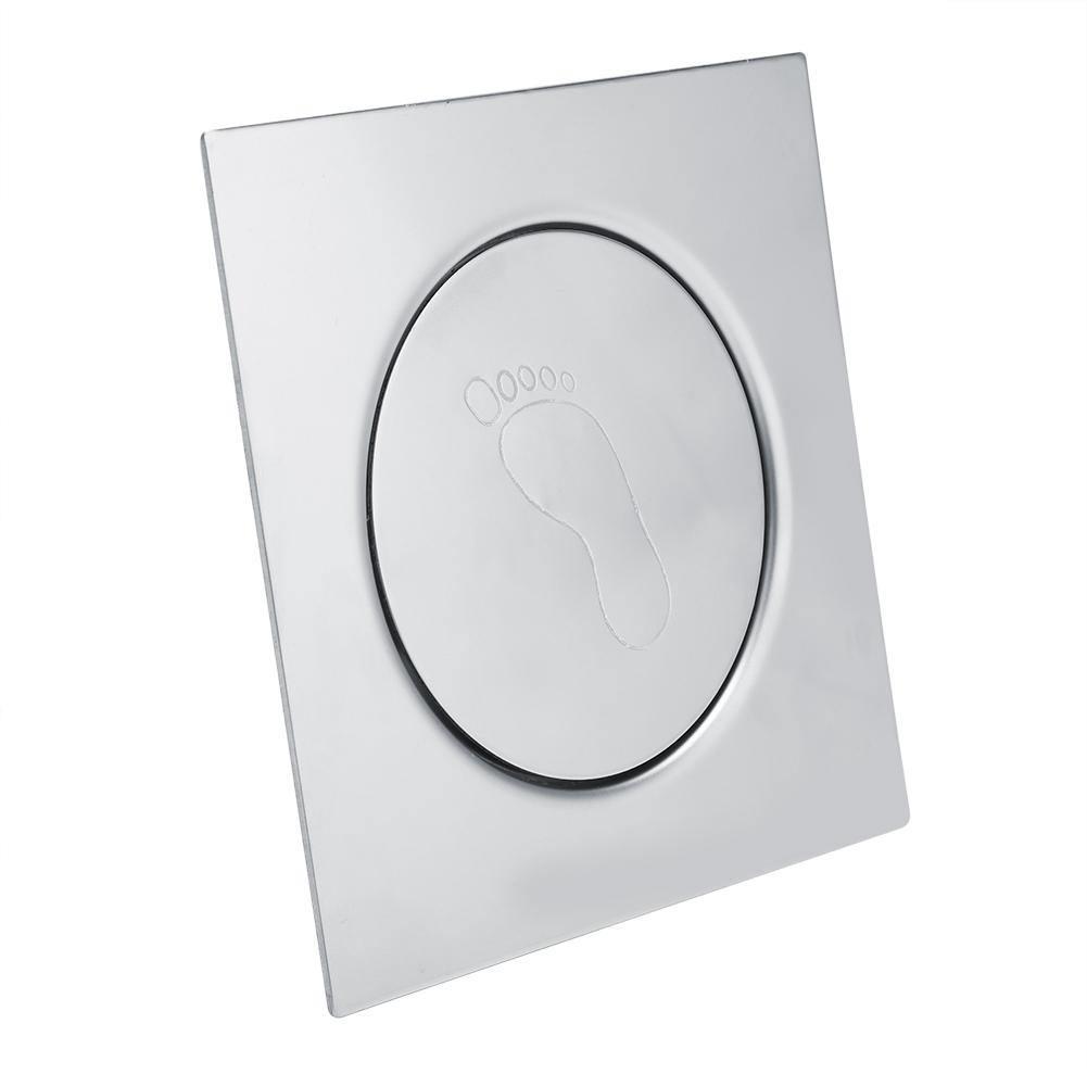 Сливной трап из нержавеющей стали с педалью отскока для ванной комнаты, туалета, гаража, подвала