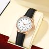 Trendy Unisex Simple Ladies Watch Casual Leather Belt Quartz Clock Wristwatches Small Dial New Women Girl Fashion