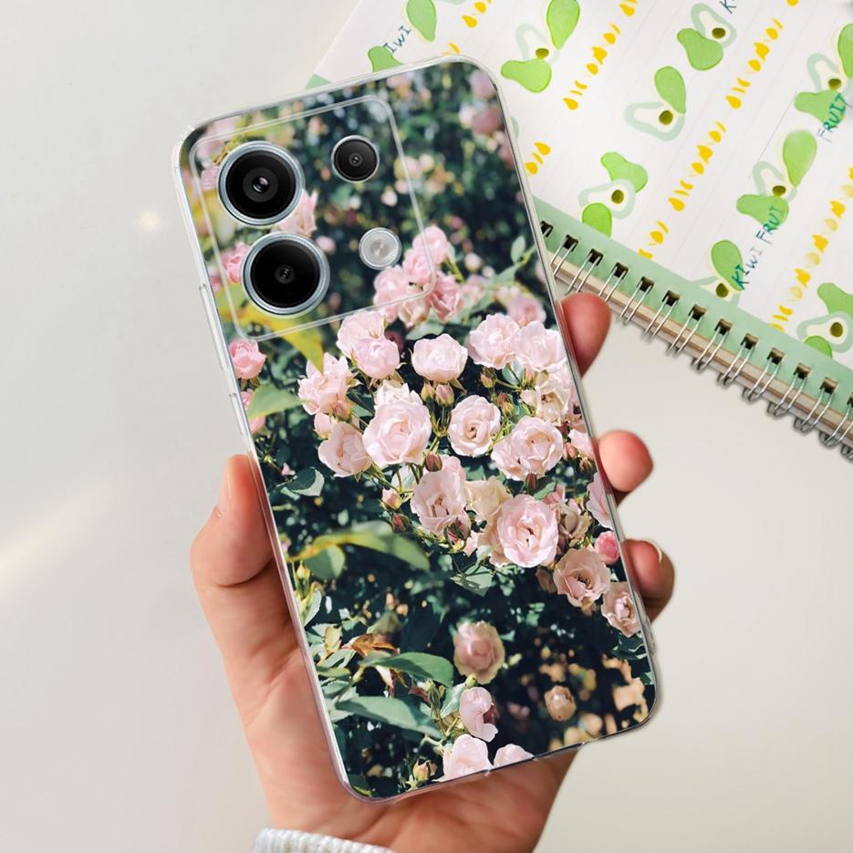 For Xiaomi Poco X6 Pro 5G Case Cute Cat Butterfly Painted Cover Soft Silicone Phone Case For Xiaomi Poco X6 Pro PocoX6 5G Fundas