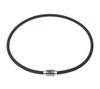 FUANNA Titanium Magnetic Germanium Sports Necklace, Unisex, Silicone, 2 Sizes, Suitable for All Seasons (50, Black)