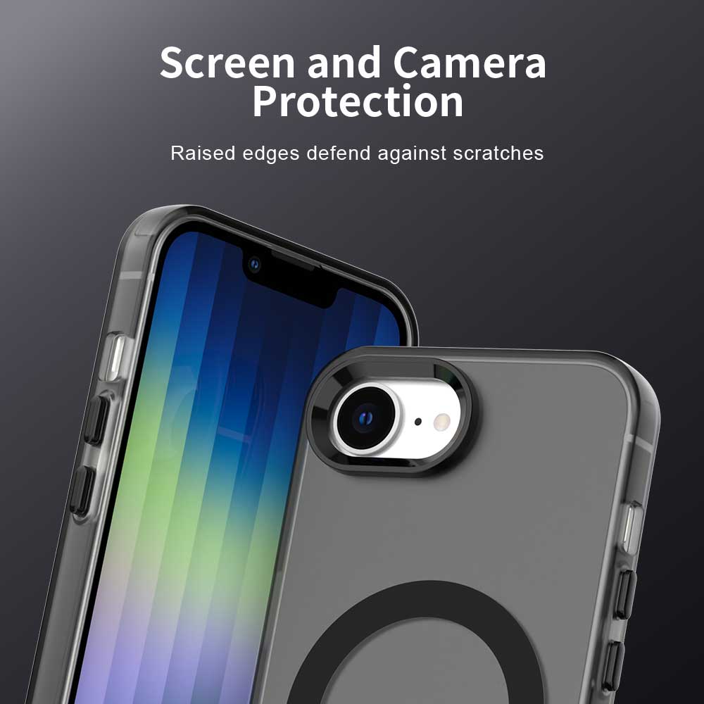 Магнитный беспроводной зарядный чехол для Apple iPhone 16e 16 Pro Max 15 14 Plus Чехол Конфетные цвета Прозрачная задняя крышка Coque