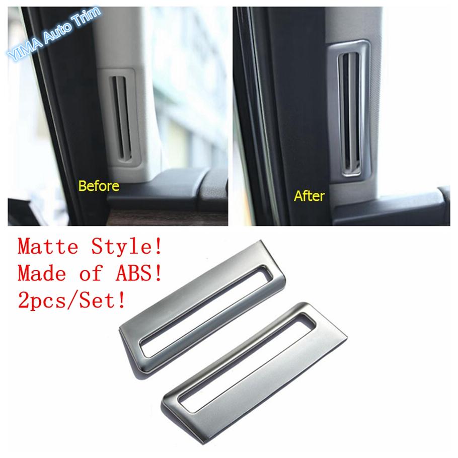 Matte Auto Pillar A Speaker / Safety Belt Buckle / Dashboard Cover Trim Accessories For Land Rover L462 Discovery 5 2017 -
