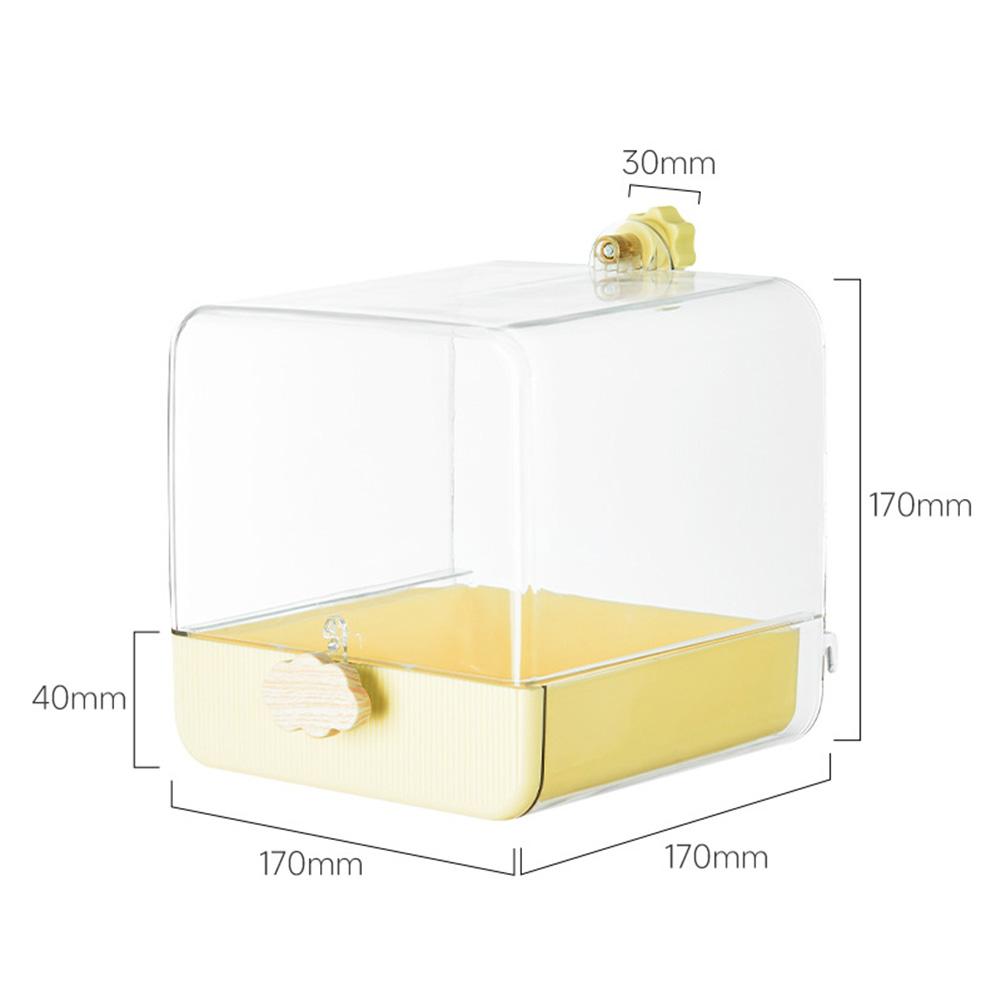 Clear Bird Bath Portable Shower For Most Birdcages, Hanging Food Bowl Bird Bath Box Parrot Bird Bathing Tub For Lovebirds Parrot