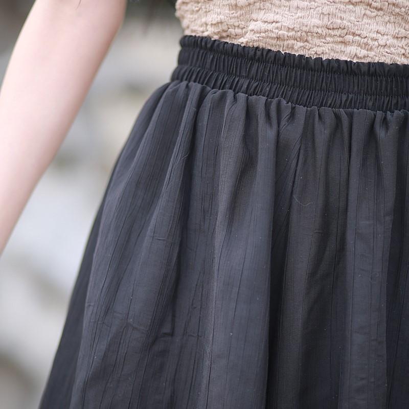 Johnature Women Vintage Bloomers Pants Solid Color Elastic Waist Trousers Summer Loose Casual Female Pants