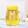 Креативная стеклянная чашка для чая с цветами, удобная чашка, чашка с пингвином, подарок, офисная рекламная чашка, парная чашка для воды