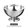 Stainless Steel Pedestal Dessert Bowls With Shiny Polished Finish And Food Safe Construction Perfect For Ice Cream Pudding