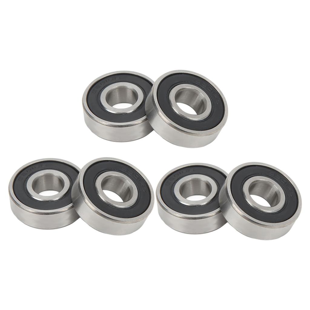 6Pcs 6201 Sealed Bearing High Carbon Steel Car Ball Bearing for Electric Motors Power Tools Vehicle