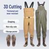 Unisex Waterproof Waders: Rain Pants & Water Shoes Combo for Fishing