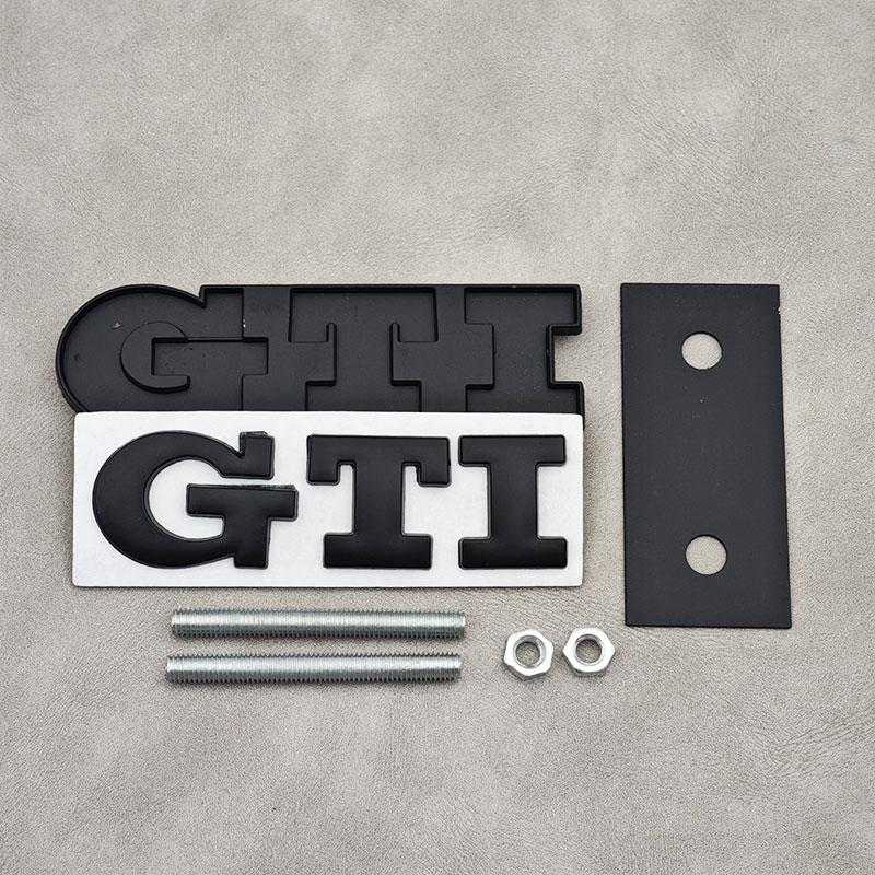 Hot 3D Metal Logo GTI Badge Car Front Grille Emblem Rear Trunk Sticker For Volkswagen VW Golf 4 5 6 7 3 MK2 MK3 MK4 Mk5 Polo Tig