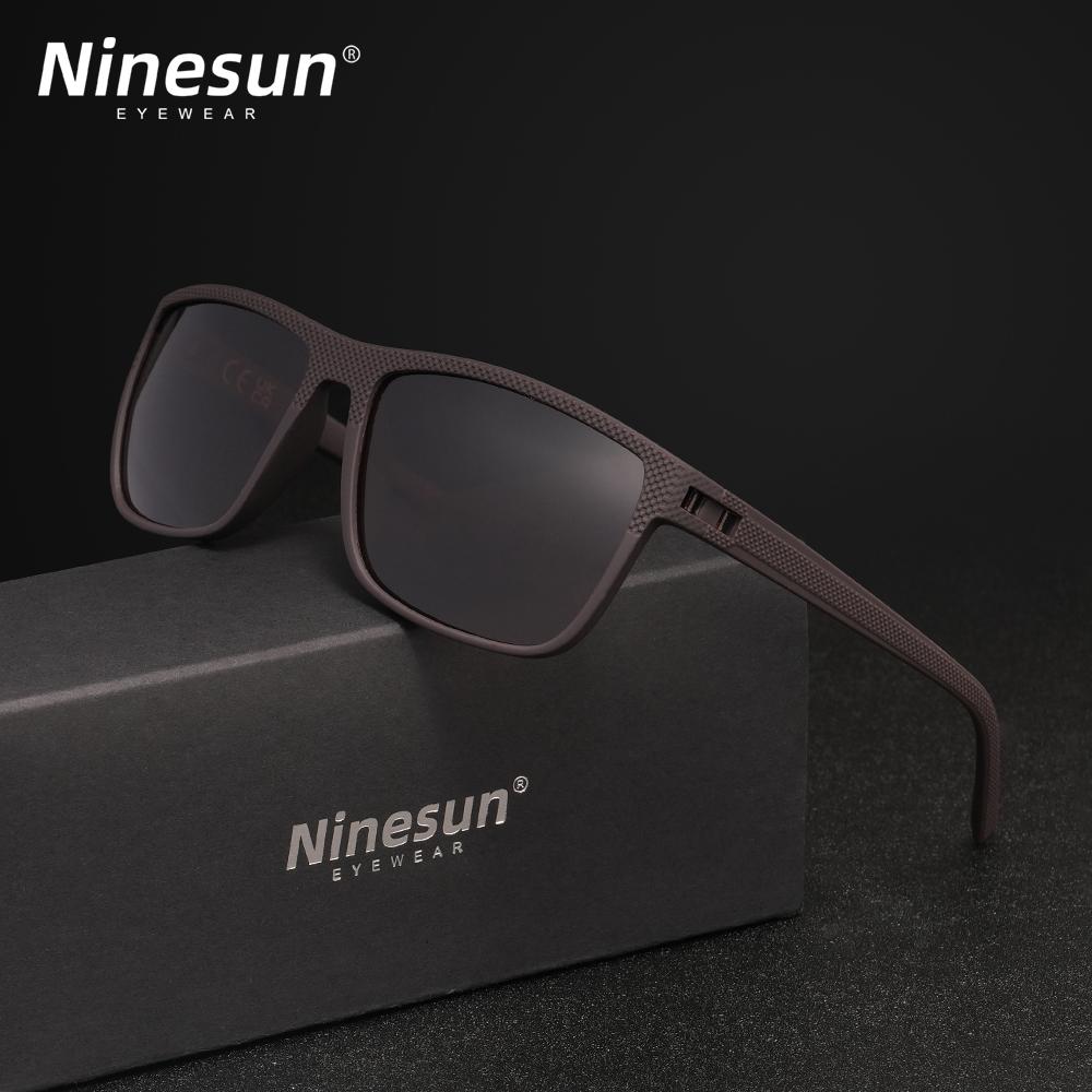 NINESUN New Fashion Men/Women Sunglasses Rainbow Mirror Lens Polarized UV400 Glasses Large Frame High Quality Driving Eyewear