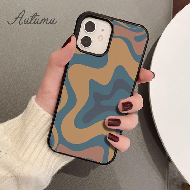 Liquid Swirl Contemporary Abstract In Light Sage Green Grey Phone Case for iPhone 11 12 13 14 Pro Max Mini XR XS SE2020 7 8 Plus