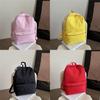 Student Solid Color Schoolbag Backpack Nylon Material Internal Pocket Phone