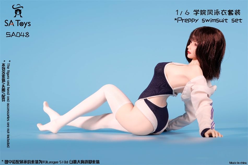 Хобби Игрушки [TOYBARJAPAN] Фигурка масштаба 1/6, совместимая с телом TBLeague, SA Toys SA048 Набор купальника «Преппи», Красивая студентка в гимнастическом стиле