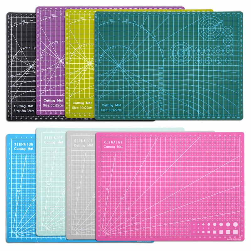 A4 Double-Sided Colored Cutting Mat for Paper, Engraving, Model Clay, and Rubber Stamps