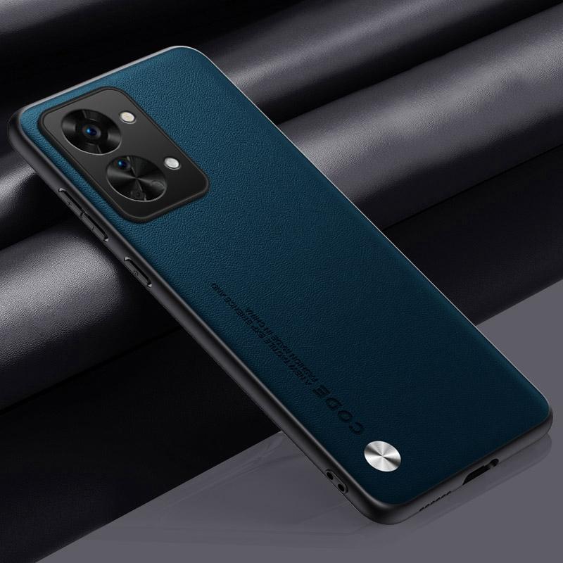 Luxury PU Leather Case For OnePlus Nord 2T Back Cover Matte Silicone Full Protection Phone Case For One Plus Nord 2T 5G Nord2T