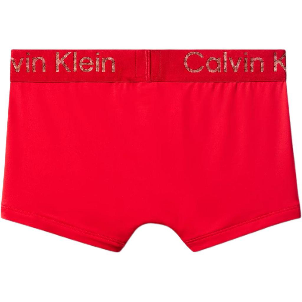 Calvin Klein Letter Waistband Jacquard Comfortable Low Rise Boxer Briefs Men Underwear China-Red LV040350MF-XAT