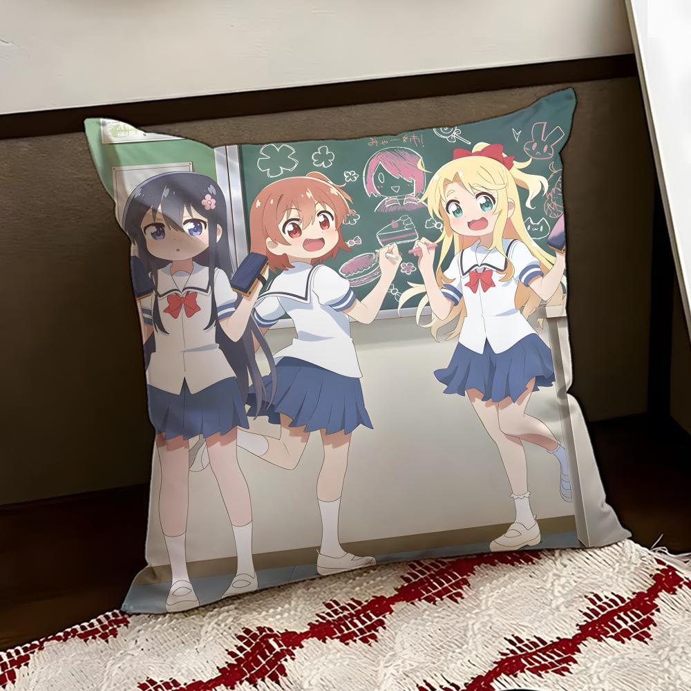 Аниме Милый WWataten Наволочка Двусторонняя Мягкая Прочная Подушка Чехол для Дома Автомобиля Многоцелевое Использование для Ежедневного Комфорта