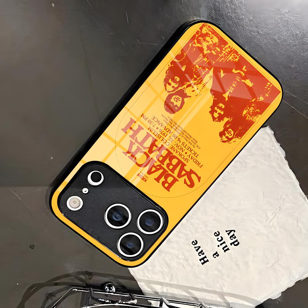 Чехол для телефона Band L-Led Z-Zeppelin Для IPhone 17 Pro Max 16 15 14 Pro Max 13 11 X Xs Xr 8 7Plus Стеклянная крышка