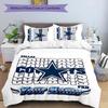3pcs Dallas Cowboys Cover Set - Personalized Name, HD Printed Bedding with 1 Cover and 2 Pillowcases - Perfect for Home Decor, Easy Care