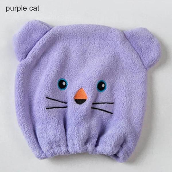 Быстросохнущие полотенца для волос, милые мультяшные шапочки для сухих волос, банные шапочки, 1 шт., переносные шапочки для душа, банные принадлежности