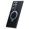 Магнитный чехол для Samsung Galaxy S24 Ultra, текстура карбонового волокна, кольцо-подставка, чехол для телефона