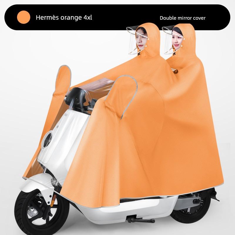 Electric Bike Raincoat Female Adult Outwear Long Full Body Rainproof Thickened Extra Large Battery Car Special Cycling Poncho