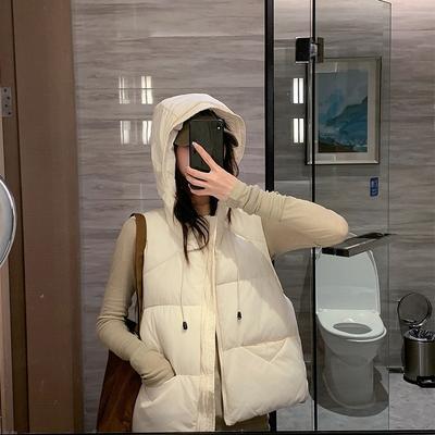 Новый Зимний Короткий Модный Хлопковый Жилет Теплый и Универсальный Модный Свободный Женский Жакет Корейского Стиля Приталенного Кроя