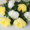 2 Pcs Artificial Chrysanthemum Stems Realistic Fake Chrysanthemum Faux Flower with Flexible Stem for Floral Arrangement Table Centerpiece
