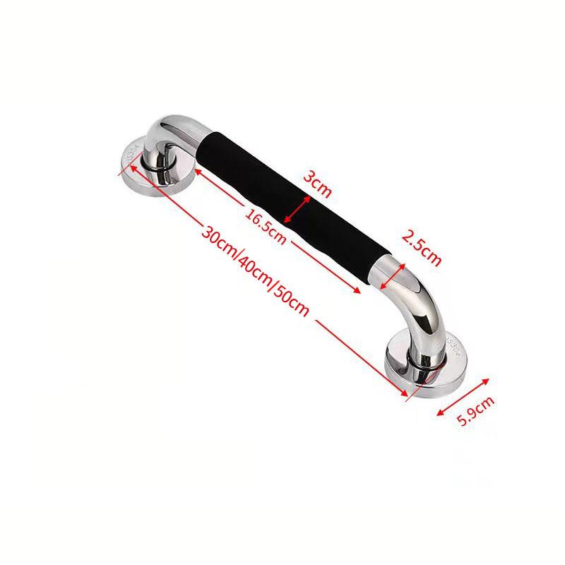 1шт 304 нержавеющая сталь силиконовый поручень для безопасности ванной комнаты пожилых людей и людей с ограниченными возможностями предотвращение падений в туалете