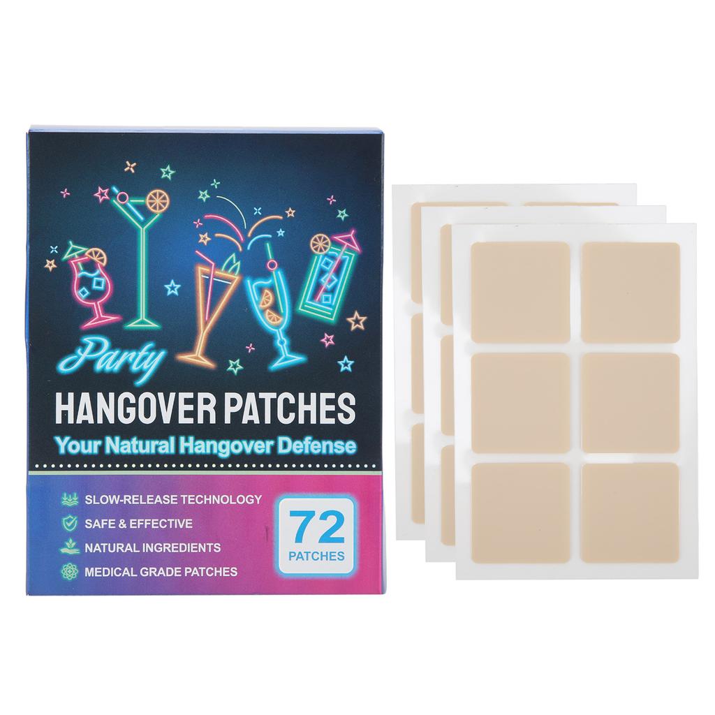 72 шт. наклейки от похмелья, пробуждение после вечеринки, пластыри для восстановления после девичника в клубе