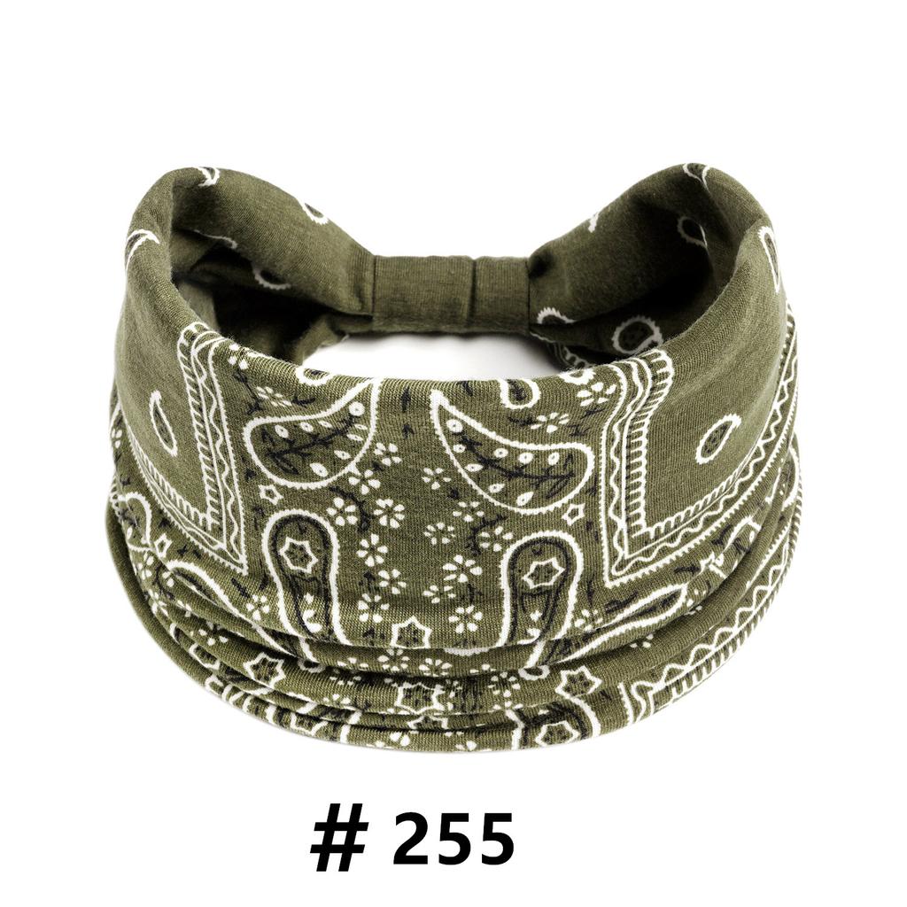 Boho Headbands Wide Knot Hair Scarf Floral Printed Hairband Elastic Turban Headwrap Stretch Head Bands Bandana Fashion Hair Accessories for Women