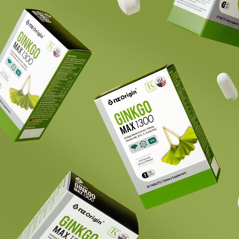 NZ Origin Гинкго Макс 1300 30 капсул x 3