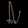 Stylish Stainless Steel Dog Pendant Necklace - Clavicle Chain Puppy Accessory