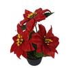 Artificial Poinsettia Christmas Star in a 19 Pot