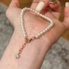 French Retro Exquisite High-End Cream White Pearl Bracelet Girls Light Luxury Niche Exquisite Temperament Simple Jewelry