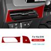 Для Kia EV6 GT EV 2022 2023 2024 2025 Настоящая мягкая наклейка из углеродного волокна LHD RHD Автомобиль Сиденье водителя Вентиляционное отверстие Аксессуары для интерьера