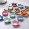 Cute Heart Shape Sauce Dish Smooth Surface Creative Plastic Sauce Holder