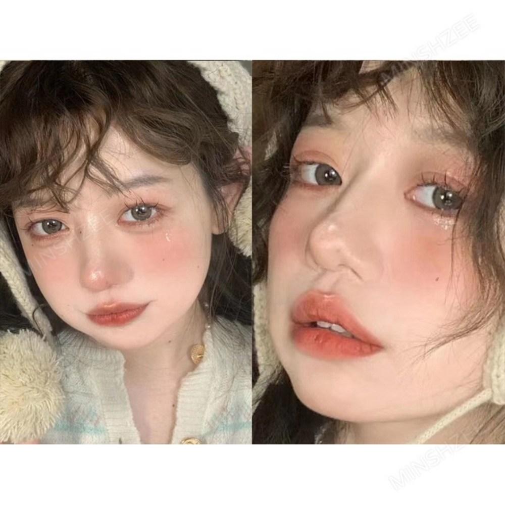 MINSHZEE Румяна-пудра Cheek Shot Pact Velvet Blusher