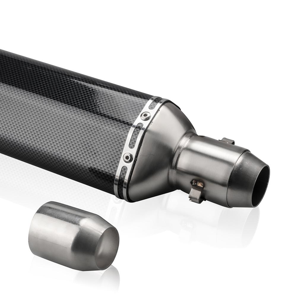 1,5-2 дюйма впускные трубы глушителя мотоцикла, надеваемые на глушитель, хвостовая труба из углеродного волокна, высокая